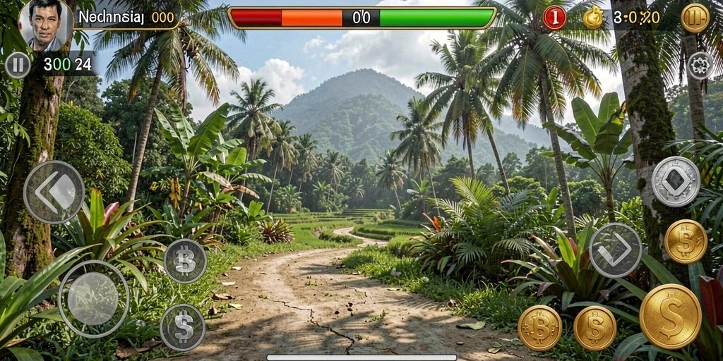 Tangkapan layar menampilkan grafis indah dari dunia game.