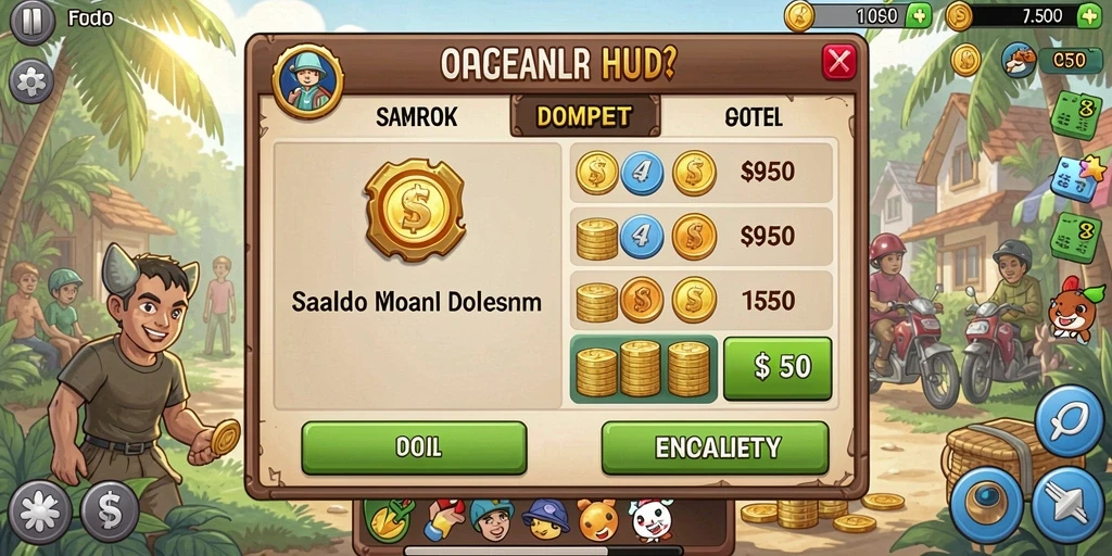 Halaman reward yang jelas dan mudah dipahami.