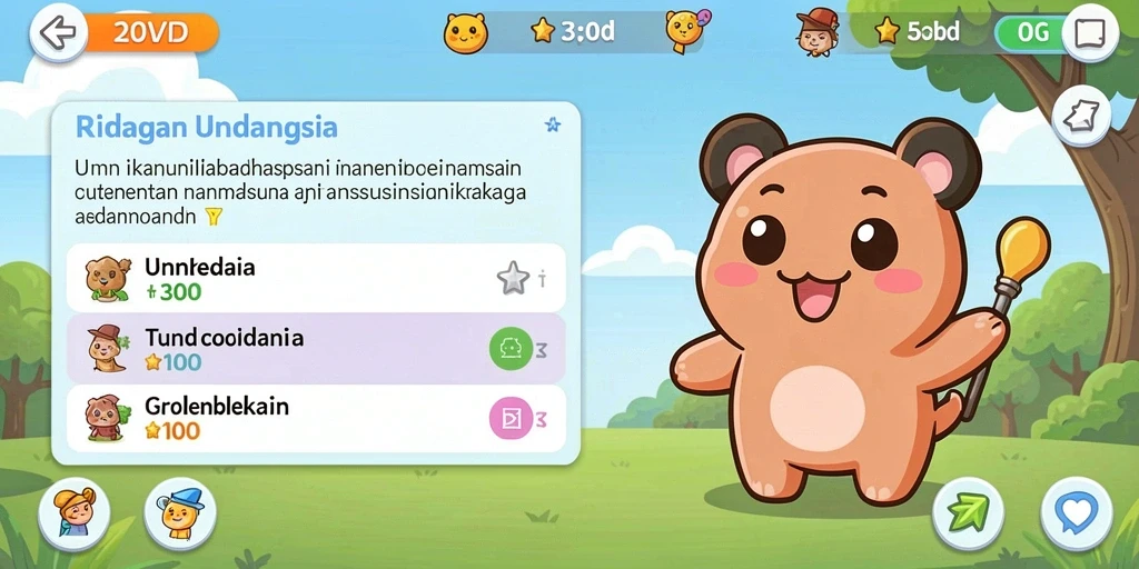 Tantangan menarik di berbagai level permainan.